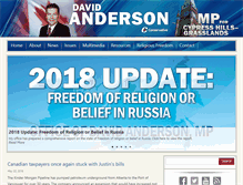 Tablet Screenshot of davidanderson.ca